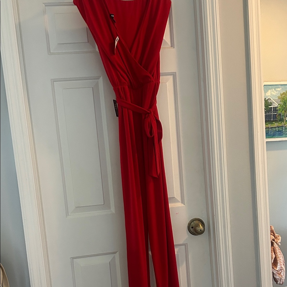 Elegant Red Jumpsuit
